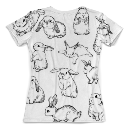 Заказать женскую футболку в Москве. Футболка с полной запечаткой (женская) Кролики от Re  Tyan - готовые дизайны и нанесение принтов.