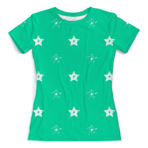Заказать женскую футболку в Москве. Футболка с полной запечаткой (женская) звезды от THE_NISE  - готовые дизайны и нанесение принтов.