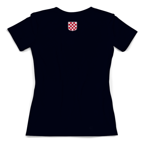 Заказать женскую футболку в Москве. Футболка с полной запечаткой (женская) Сборная Хорватии от geekbox - готовые дизайны и нанесение принтов.