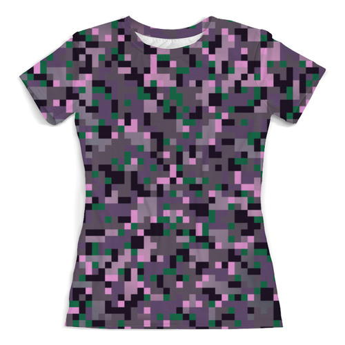 Заказать женскую футболку в Москве. Футболка с полной запечаткой (женская) Fashion camouflage от THE_NISE  - готовые дизайны и нанесение принтов.