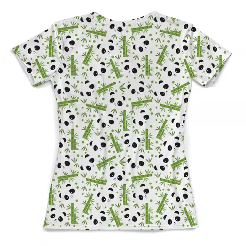 Заказать женскую футболку в Москве. Футболка с полной запечаткой (женская) БАМБУКОВЫЕ ПАНДЫ от cooldesign  - готовые дизайны и нанесение принтов.