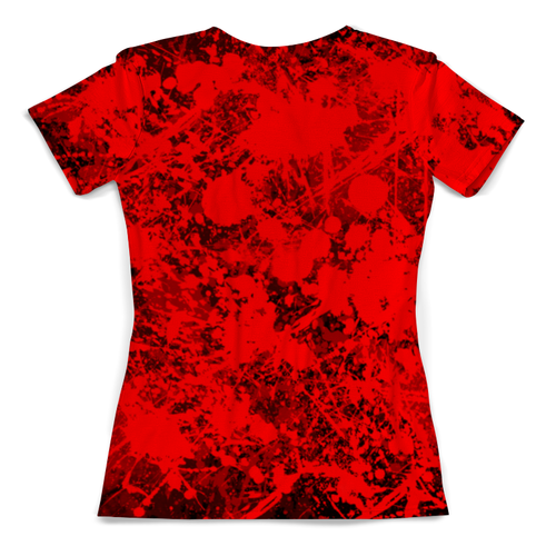 Заказать женскую футболку в Москве. Футболка с полной запечаткой (женская) Череп от RED'S - готовые дизайны и нанесение принтов.