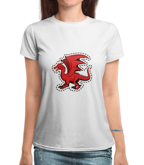 Заказать женскую футболку в Москве. Футболка с полной запечаткой (женская) дракон от THE_NISE  - готовые дизайны и нанесение принтов.