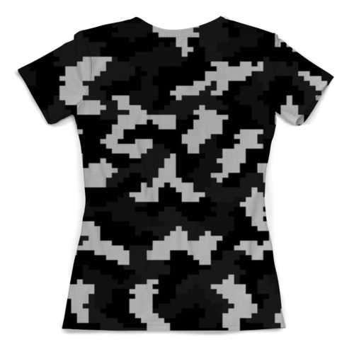 Заказать женскую футболку в Москве. Футболка с полной запечаткой (женская) camouflage от THE_NISE  - готовые дизайны и нанесение принтов.