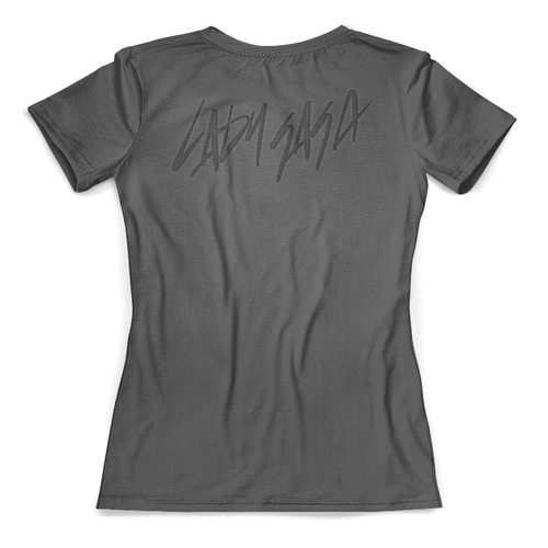 Заказать женскую футболку в Москве. Футболка с полной запечаткой (женская) Lady Gag от balden - готовые дизайны и нанесение принтов.