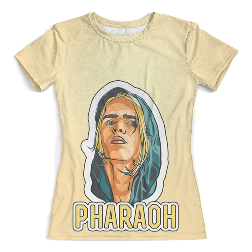 Заказать женскую футболку в Москве. Футболка с полной запечаткой (женская) PHARAOH(Фараон) от T-shirt print  - готовые дизайны и нанесение принтов.