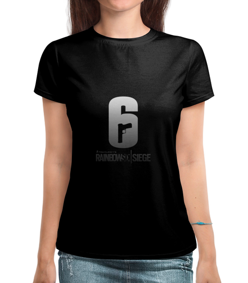 Заказать женскую футболку в Москве. Футболка с полной запечаткой (женская) Rainbow 6 от THE_NISE  - готовые дизайны и нанесение принтов.
