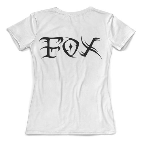 Заказать женскую футболку в Москве. Футболка с полной запечаткой (женская) Fox/ Лиса от galaxy secret - готовые дизайны и нанесение принтов.