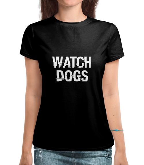 Заказать женскую футболку в Москве. Футболка с полной запечаткой (женская) Watch Dogs от THE_NISE  - готовые дизайны и нанесение принтов.