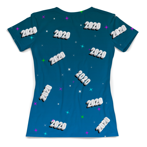 Заказать женскую футболку в Москве. Футболка с полной запечаткой (женская) 2020 год от berzina.tat@yandex.ru - готовые дизайны и нанесение принтов.