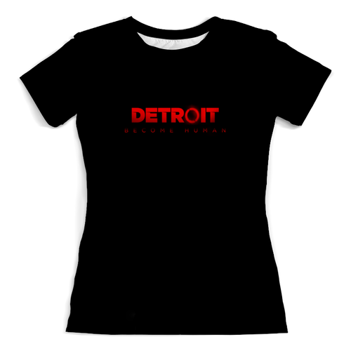 Заказать женскую футболку в Москве. Футболка с полной запечаткой (женская) Detroit Become Human от THE_NISE  - готовые дизайны и нанесение принтов.