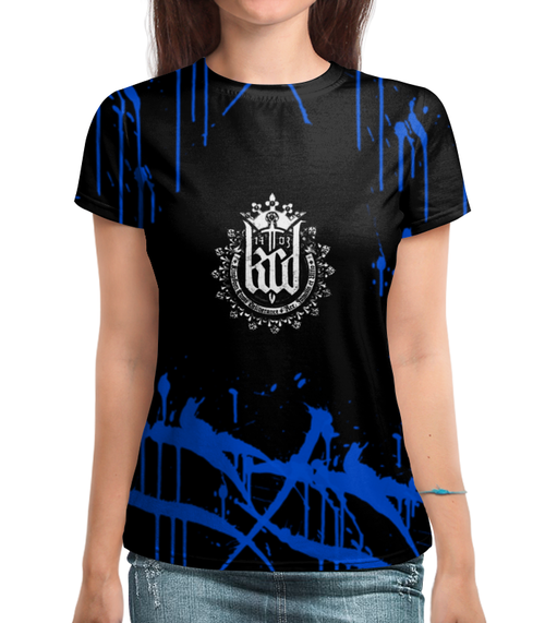 Заказать женскую футболку в Москве. Футболка с полной запечаткой (женская) Kingdom Come Deliverance от THE_NISE  - готовые дизайны и нанесение принтов.