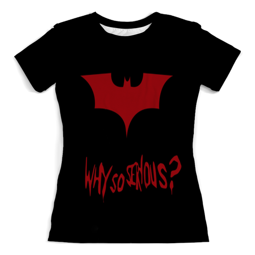 Заказать женскую футболку в Москве. Футболка с полной запечаткой (женская) Бетмен от mortol1995@yandex.ru - готовые дизайны и нанесение принтов.