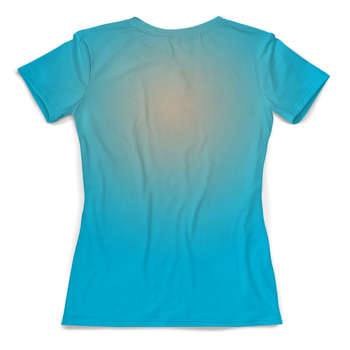 Заказать женскую футболку в Москве. Футболка с полной запечаткой (женская) Песик  от T-shirt print  - готовые дизайны и нанесение принтов.