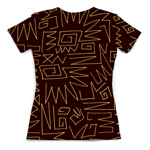 Заказать женскую футболку в Москве. Футболка с полной запечаткой (женская) Afrikan Pattern от THE_NISE  - готовые дизайны и нанесение принтов.