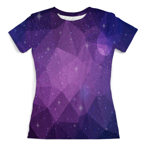 Заказать женскую футболку в Москве. Футболка с полной запечаткой (женская) Violet от THE_NISE  - готовые дизайны и нанесение принтов.