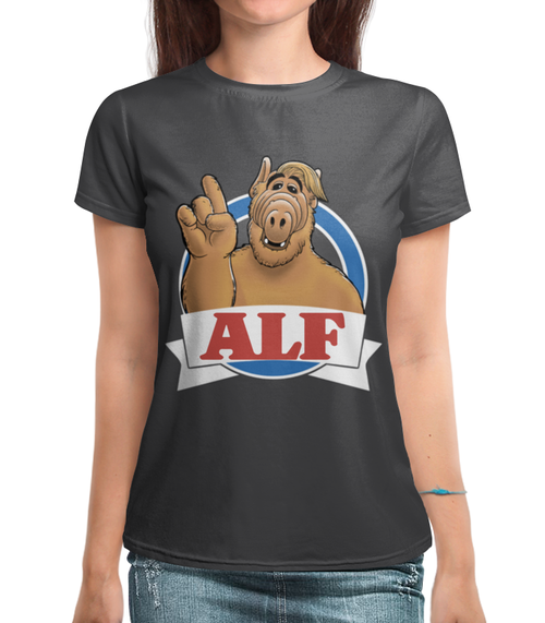 Заказать женскую футболку в Москве. Футболка с полной запечаткой (женская) ALF   (1) от ПРИНТЫ ПЕЧАТЬ  - готовые дизайны и нанесение принтов.