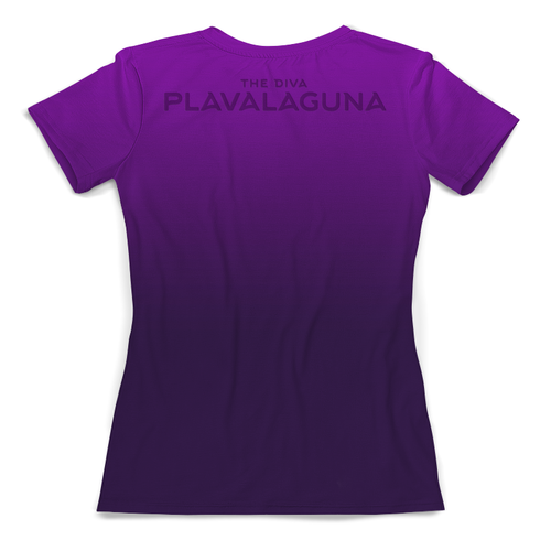 Заказать женскую футболку в Москве. Футболка с полной запечаткой (женская) The Diva Plavalaguna от balden - готовые дизайны и нанесение принтов.