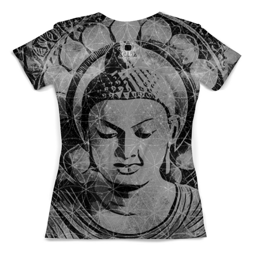 Заказать женскую футболку в Москве. Футболка с полной запечаткой (женская) Buddha от Triponautica - готовые дизайны и нанесение принтов.