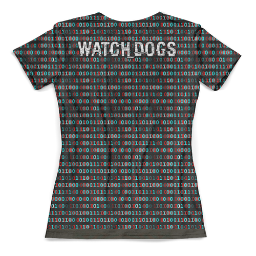 Заказать женскую футболку в Москве. Футболка с полной запечаткой (женская) Watch Dogs 2_ от balden - готовые дизайны и нанесение принтов.