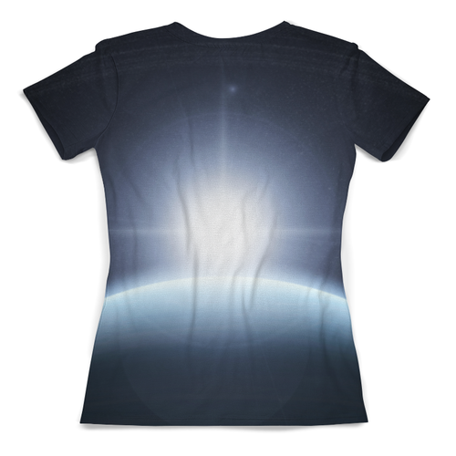 Заказать женскую футболку в Москве. Футболка с полной запечаткой (женская) The Saturn (The Planet) от ISliM - готовые дизайны и нанесение принтов.
