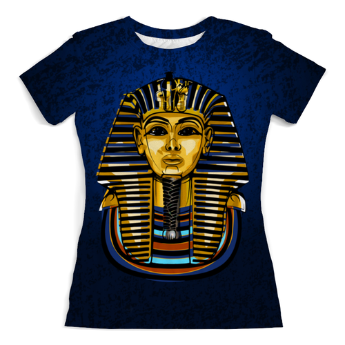 Заказать женскую футболку в Москве. Футболка с полной запечаткой (женская) Tutanhamon от balden - готовые дизайны и нанесение принтов.
