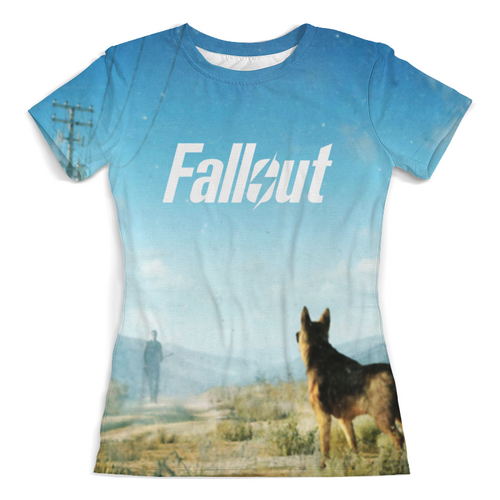 Заказать женскую футболку в Москве. Футболка с полной запечаткой (женская)  Fallout от THE_NISE  - готовые дизайны и нанесение принтов.