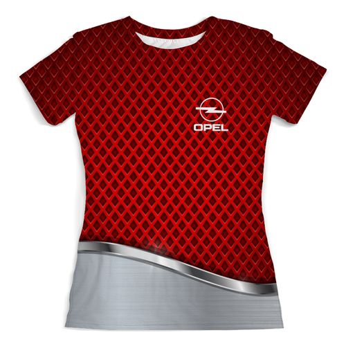 Заказать женскую футболку в Москве. Футболка с полной запечаткой (женская) опель от THE_NISE  - готовые дизайны и нанесение принтов.