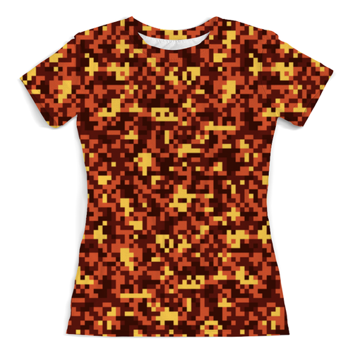Заказать женскую футболку в Москве. Футболка с полной запечаткой (женская) Grunge Pixel от THE_NISE  - готовые дизайны и нанесение принтов.
