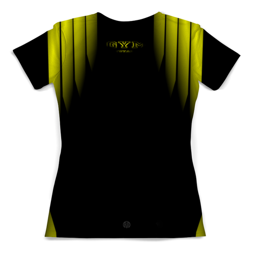 Заказать женскую футболку в Москве. Футболка с полной запечаткой (женская) GYM TOTAL!!! от Алексс Неро - готовые дизайны и нанесение принтов.