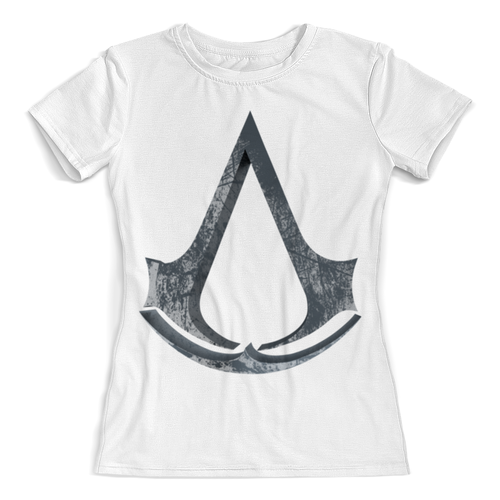 Заказать женскую футболку в Москве. Футболка с полной запечаткой (женская) Assassin’s Creed от GeekFox  - готовые дизайны и нанесение принтов.