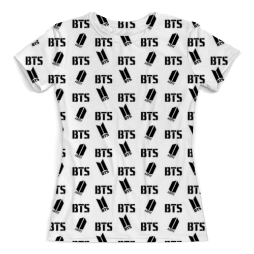 Заказать женскую футболку в Москве. Футболка с полной запечаткой (женская)  Группа BTS от THE_NISE  - готовые дизайны и нанесение принтов.
