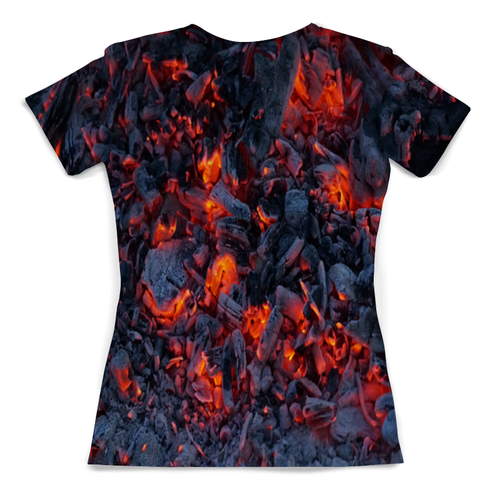 Заказать женскую футболку в Москве. Футболка с полной запечаткой (женская) Огненный от THE_NISE  - готовые дизайны и нанесение принтов.