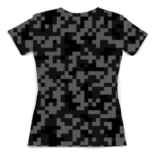 Заказать женскую футболку в Москве. Футболка с полной запечаткой (женская) Pixel camouflage от THE_NISE  - готовые дизайны и нанесение принтов.