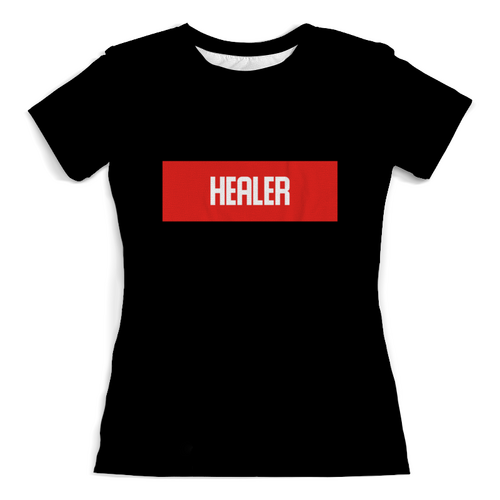 Заказать женскую футболку в Москве. Футболка с полной запечаткой (женская) Healer от THE_NISE  - готовые дизайны и нанесение принтов.