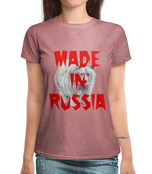 Заказать женскую футболку в Москве. Футболка с полной запечаткой (женская) Зверь от THE_NISE  - готовые дизайны и нанесение принтов.