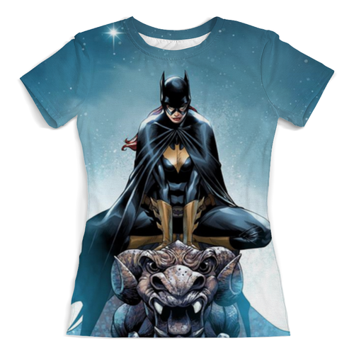 Заказать женскую футболку в Москве. Футболка с полной запечаткой (женская) Batgirl от Виктор Гришин - готовые дизайны и нанесение принтов.