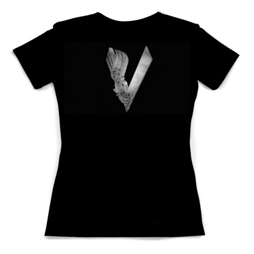 Заказать женскую футболку в Москве. Футболка с полной запечаткой (женская) Викинги от shop-viking - готовые дизайны и нанесение принтов.