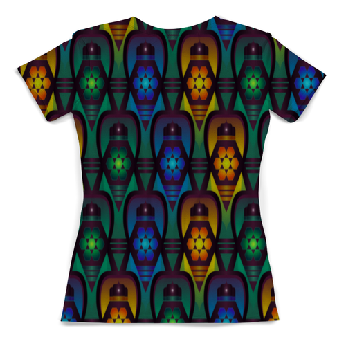 Заказать женскую футболку в Москве. Футболка с полной запечаткой (женская) Nano Pattern от THE_NISE  - готовые дизайны и нанесение принтов.
