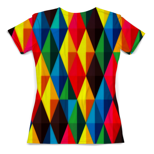 Заказать женскую футболку в Москве. Футболка с полной запечаткой (женская) Colors от Fonzo - готовые дизайны и нанесение принтов.