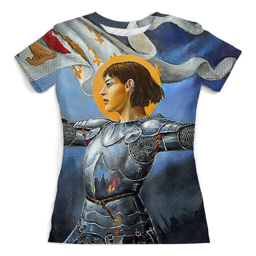 Заказать женскую футболку в Москве. Футболка с полной запечаткой (женская) Jeanne d'Arc от balden - готовые дизайны и нанесение принтов.