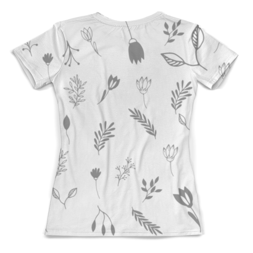 Заказать женскую футболку в Москве. Футболка с полной запечаткой (женская) Растения от Irinakn - готовые дизайны и нанесение принтов.