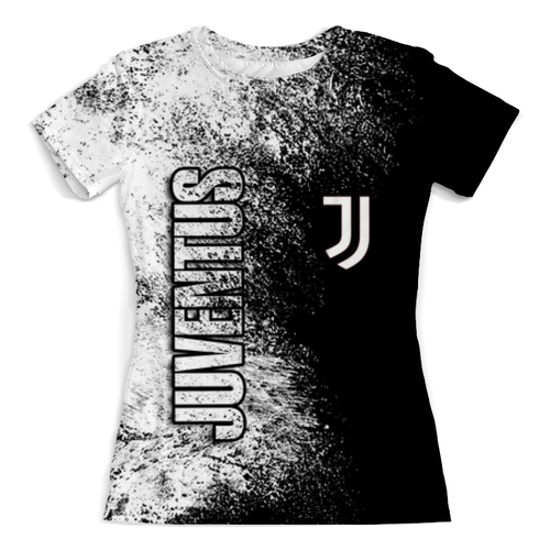 Заказать женскую футболку в Москве. Футболка с полной запечаткой (женская) JUVENTUS SPORT от weeert - готовые дизайны и нанесение принтов.