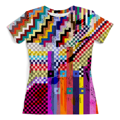 Заказать женскую футболку в Москве. Футболка с полной запечаткой (женская) Pixel Art от THE_NISE  - готовые дизайны и нанесение принтов.