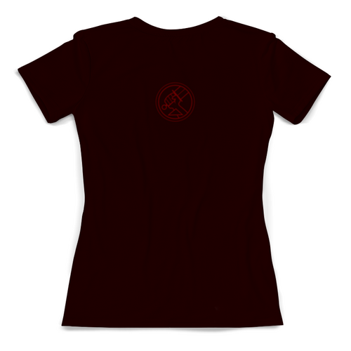Заказать женскую футболку в Москве. Футболка с полной запечаткой (женская) Hellboy II от Red Cardinal - готовые дизайны и нанесение принтов.