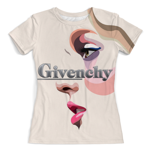 Заказать женскую футболку в Москве. Футболка с полной запечаткой (женская) Givenchy от balden - готовые дизайны и нанесение принтов.