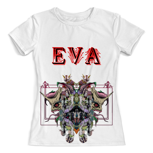 Заказать женскую футболку в Москве. Футболка с полной запечаткой (женская) EVVAA# от Rafflostart Karle - готовые дизайны и нанесение принтов.