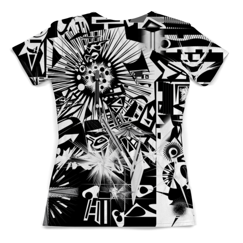 Заказать женскую футболку в Москве. Футболка с полной запечаткой (женская) с яблоком от Vadim Koval - готовые дизайны и нанесение принтов.