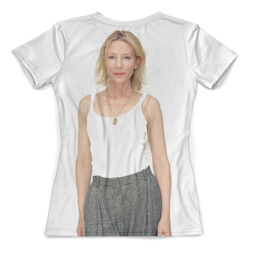 Заказать женскую футболку в Москве. Футболка с полной запечаткой (женская) Cate Blanchett от darKneSS - готовые дизайны и нанесение принтов.