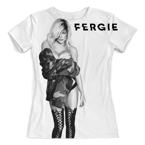 Заказать женскую футболку в Москве. Футболка с полной запечаткой (женская) Fergie от Vladec11 - готовые дизайны и нанесение принтов.